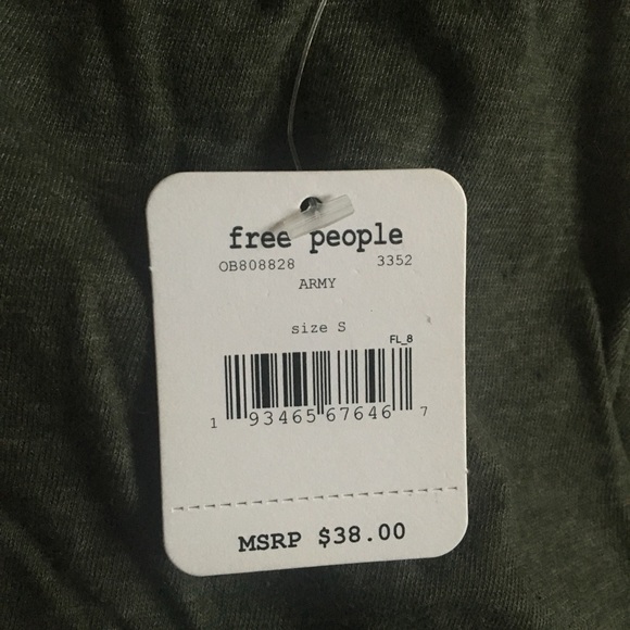 Free People Movement NO SWEAT ARMY GREEN TANK TOP - Picture 4 of 4